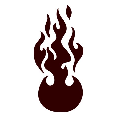 Fire silhouette icon - Transparent PNG & SVG vector file png image