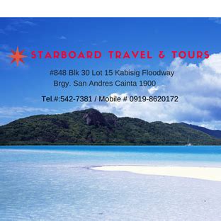 Just show your code to any of the 9,900+ participating locations or follow the instructions for specialty brands and services. Starboard Travel & Tours - Home | Facebook