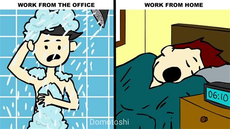 Funny work from home cartoon. Work from the Office VS. Work From Home | PINOY ANIMATION ...