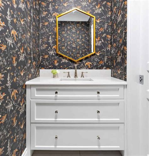 Modern Bathroom Design And Decorating With Wallpaper