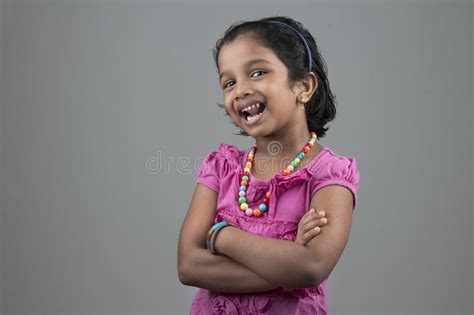 Indian Girl In Folded Hands Stock Image Image Of Beauty