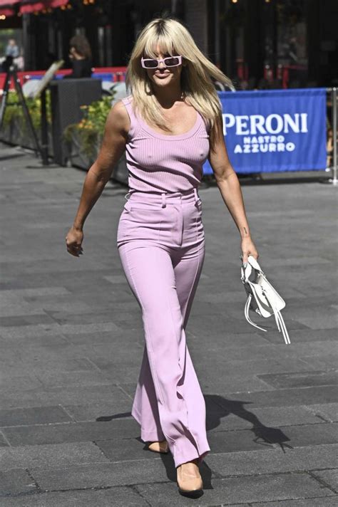 Ashley Roberts In A Lilac Ensemble Leaves The Global Studios Heart