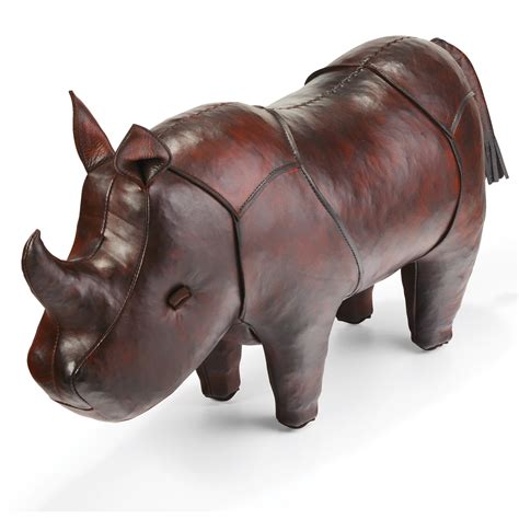 Handmade Leather Rhino Standard The Present Finder