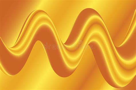 Elegant Gold Wave Background For Wallpaper Stock Vector Illustration