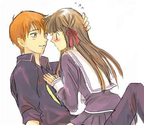 Kyo Sohma And Tohru Honda Fruits Basket Manga Fruit Basket Manga Couples Cute Anime Couples
