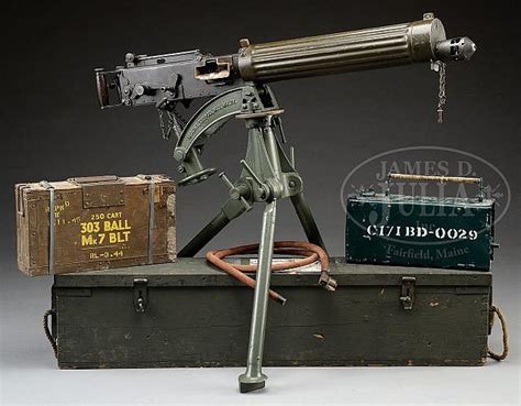 Sold At Auction Fluted Vickers 303 Water Cooled Machine Gun Pre 86