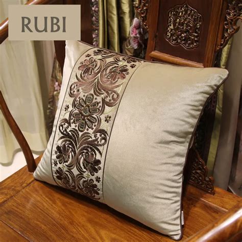 1 Piece Embroidered Velvet Cushions Without Inner Chinese Classic