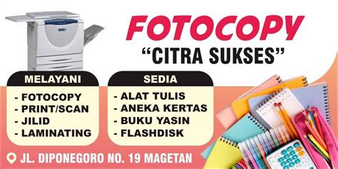 Template Banner Fotocopy Format Cdr Masvian