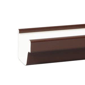 Lowe's gutter install choose lowe's professional installers to ensure a smooth install of your new gutters. 5-in x 10-ft Brown Vinyl Traditional K-Style Gutter | Lowe's Canada