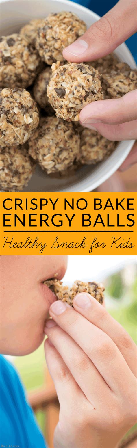 Look for a snack between 100 to 300 calories with at least 3 grams of fiber. Crispy No Bake Energy Balls for Kids | Recipe | Healthy ...