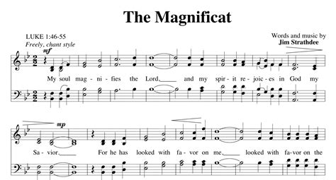 The Magnificat Choral Anthem Satb Music Folksongs And Anthems