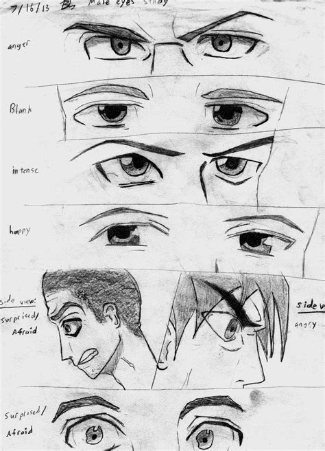 You could argue that cartoon and western comic style also has and uses big eyes. Male Anime Eyes by DivergentFOUNDRY on DeviantArt | reference pictures: anime eyes | Pinterest ...