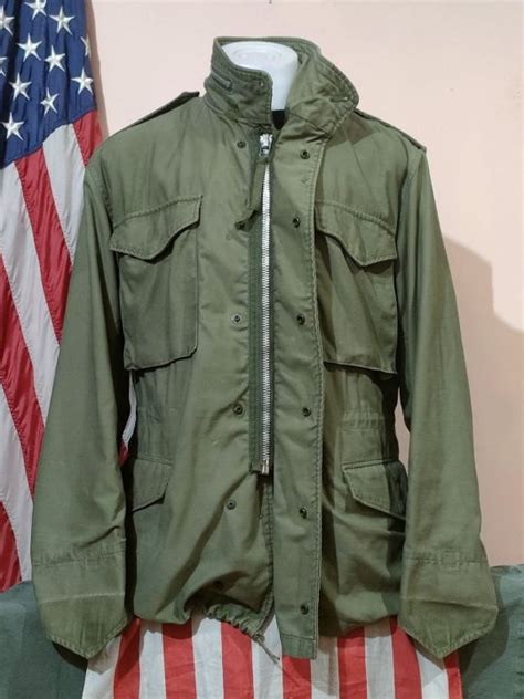 เสื้อแจ็คเก็ตทหาร Fieldjacket M65 1969 70ซิปเงินusarmy Vietnamwar Th