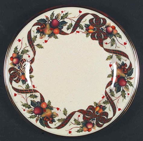 Holiday Tartan Square Accent Luncheon Plate By Lenox Replacements