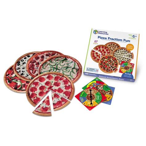 ชุด เกมส์เรียนรู้เศษส่วนจากพิซซ่า 4 ถาด Learning Resources Pizza
