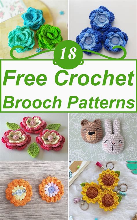 18 Free Crochet Brooch Patterns You Need To See Now Craftsy