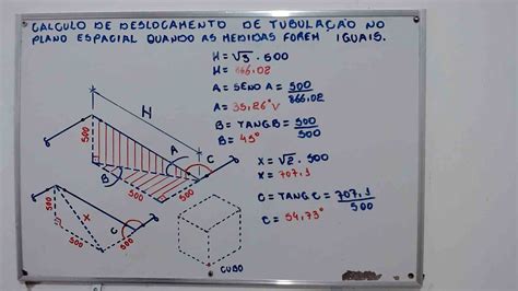 Aula C Lculo De Tubula O No Plano Espacial Quando As Medidas Forem