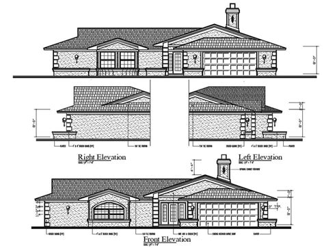 Storey House Sectional Elevation Design Dwg File Ca Vrogue Co