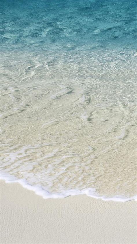 Nature Pure Clear Beach Wave Iphone Wallpapers Free Download
