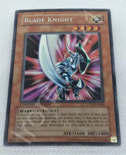 Blade Knight Ct1 En002 Secret Yugioh Mica Dura Nueva Envío Gratis