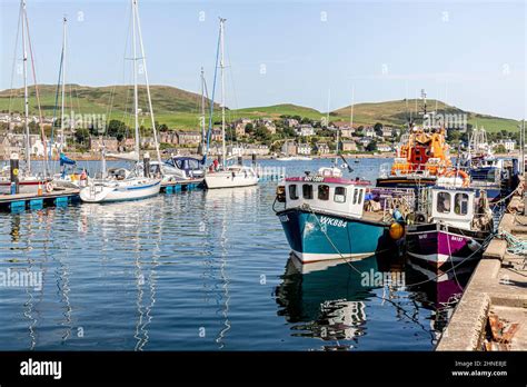 Yachts And Fishing Boats In The Harbour At Campbeltown On The Kintyre