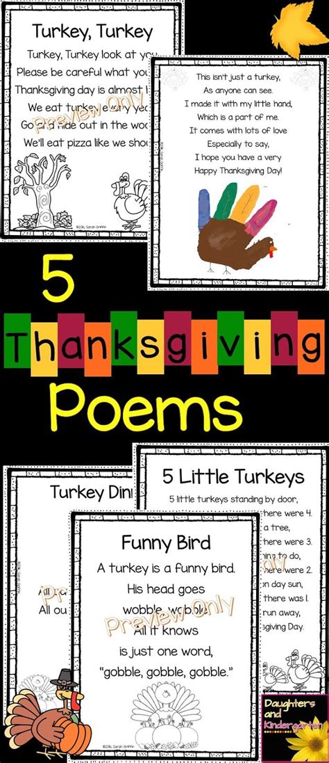5 Thanksgiving Poems For Kids Thanksgiving Poems Thanksgiving Kids