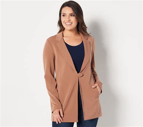 Graver by Susan Graver Regular LK Fusion Long Blazer - QVC.com