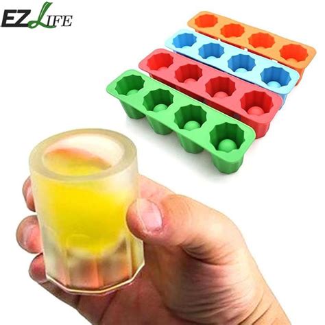 Silicone Ice Cube Tray Mold Novelty Shot Glasses Ice Mould Novelty