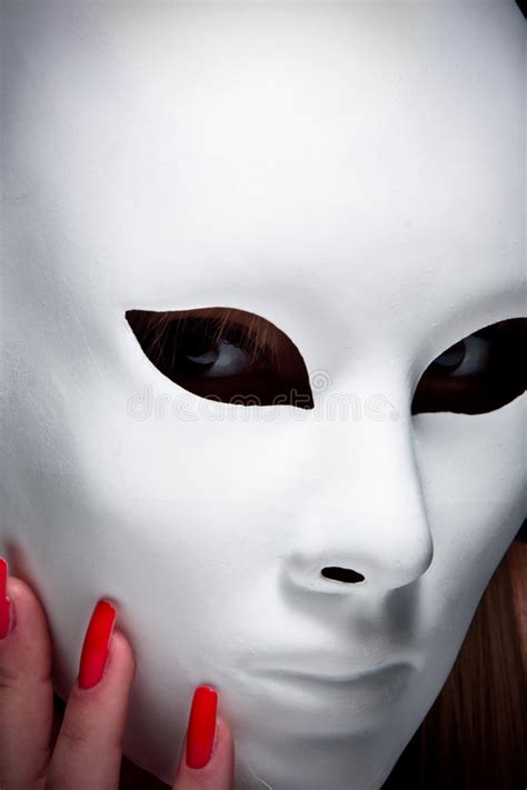 Mysterious Woman Under Mask Stock Image Image Of Human Funny 9226727
