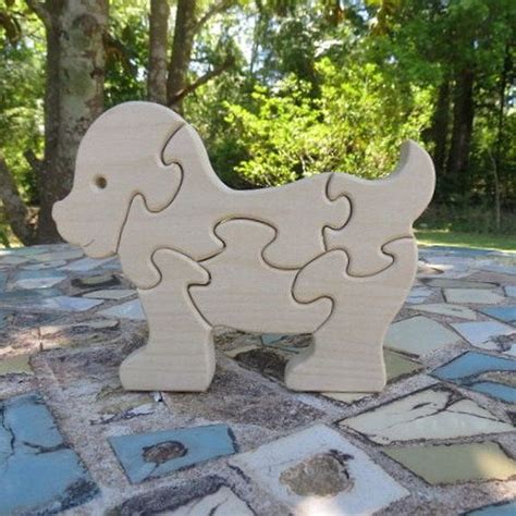 Wood Dog Puzzle Childrens Toy By Manwood On Etsy 795 Wood Dog