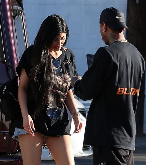 Kylie Jenner And Tyga At Kabuki Restaurant In Los Angeles