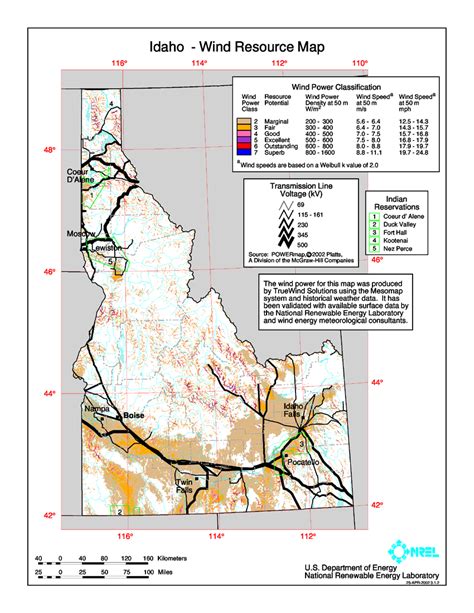 Download Free Idaho Wind Energy Maps