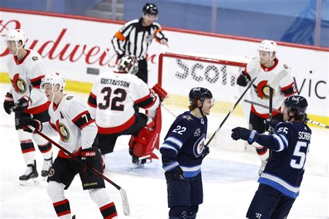 Game Recap Winnipeg Jets Vs Ottawa Senators Arctic Ice Hockey