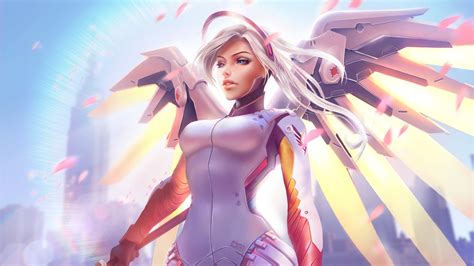 1920x1080 Mercy Overwatch Hd Artwork Laptop Full Hd 1080p Hd 4k