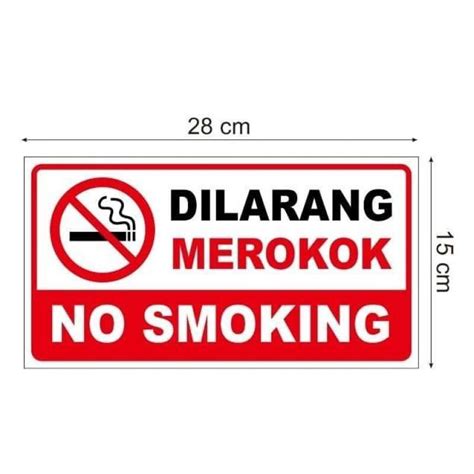 Stiker Vinyl Himbauan Tanda Dilarang Merokok Sign No Smoking Waterprof My Xxx Hot Girl