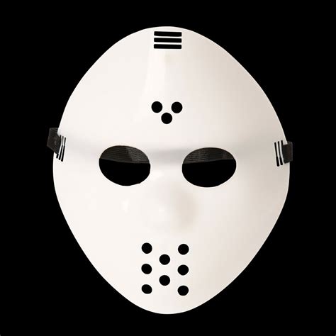 Adult Plain White Jason Voorhees Style Hacker Horror Hockey Face Masks