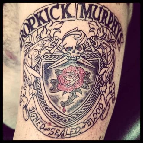 Pin By Mike Powers On Body Art Rose Tattoo Dropkick Murphys Dropkick Murphys Tattoo Tattoo