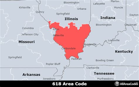 618 Area Code Location Map Time Zone And Phone Lookup