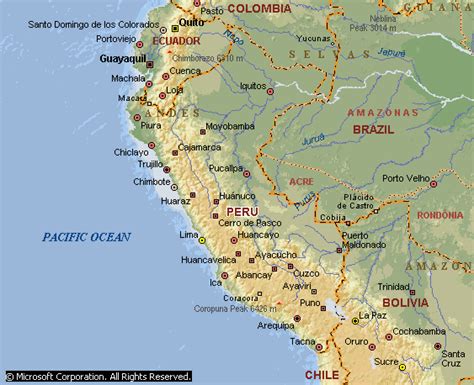 Ecuador, perú y bolivia mercados en crecimiento para el sector tecnológico. Peru Map