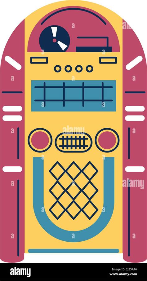 Retro Jukebox Vector Cut Out Stock Images And Pictures Alamy