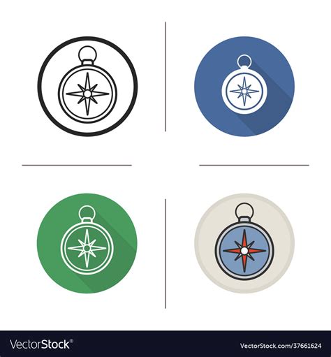 Compass Icon Royalty Free Vector Image Vectorstock