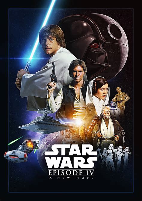 Star Wars Episode 4 Fanart Poster By Uebelator On Deviantart