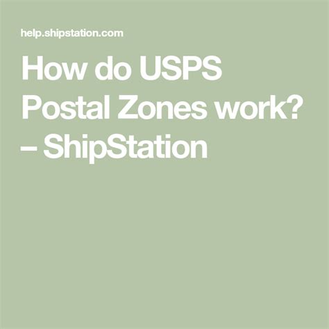 Usps Postal Zone Chart Map