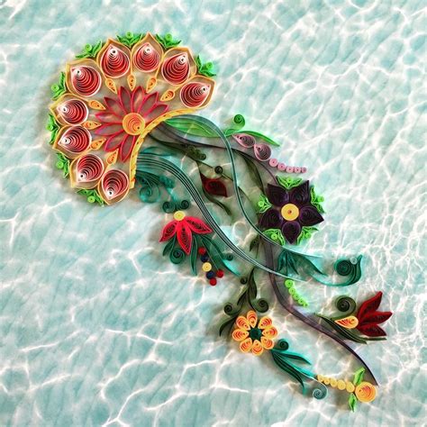 Gorgeous Quilled Jellyfish Quilling Paper Art Paper Crafts