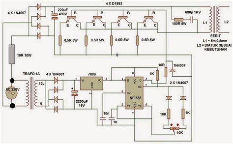 44 Skema Rangkaian Inverter Las Listrik Lakoni