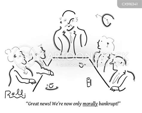 moral bankruptcy cartoons and comics funny pictures from cartoonstock
