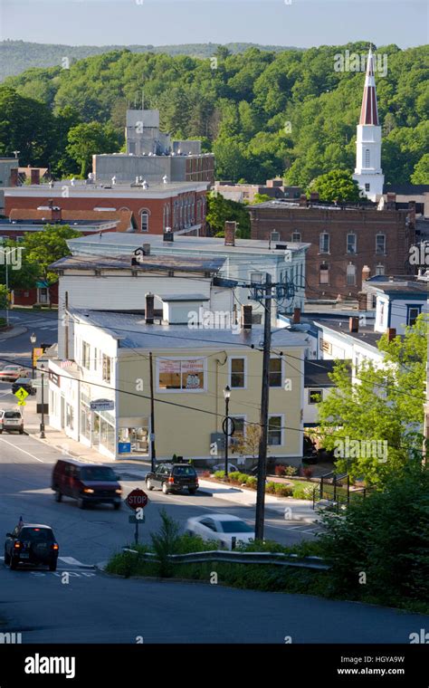 Downtown Springfield Vermont Stock Photo Alamy