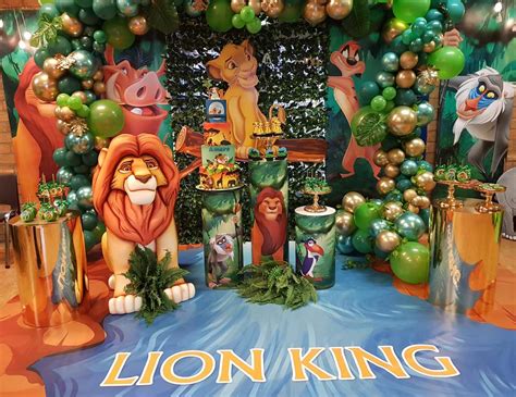 Lion King Backdrop Simba Boys Baby Birthday Party Supplies Kids Banner