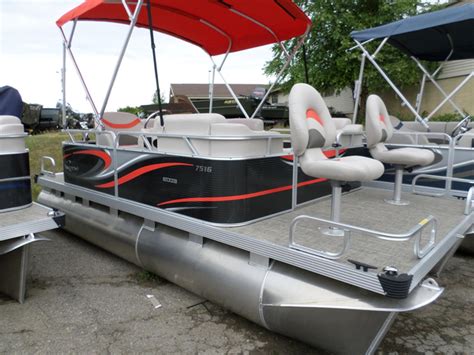 2016 New Apex Qwest 7516 Edge Sport Cruise Pontoon Boat For Sale