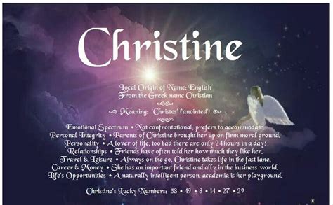 Christine Means Libra Aquarius Greek Names Personal Integrity All About Me Angie